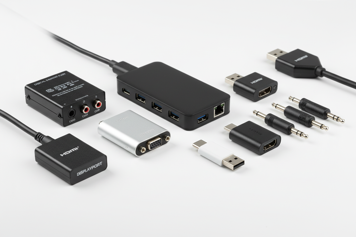 CONVERTIDORES Y ADAPTADORES DE AUDIO Y VIDEO