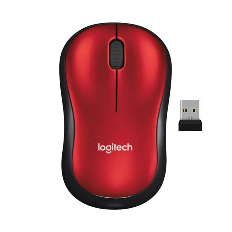 MOUSE LOGITECH M185 WIRELESS RED