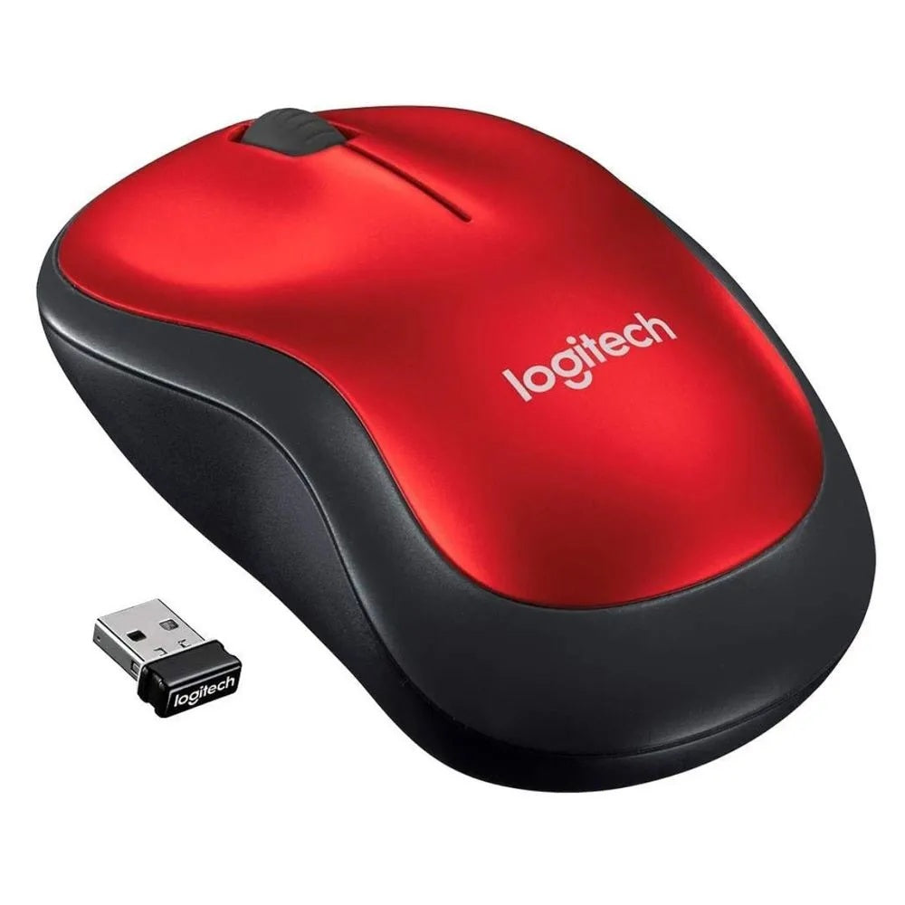MOUSE LOGITECH M185 WIRELESS RED