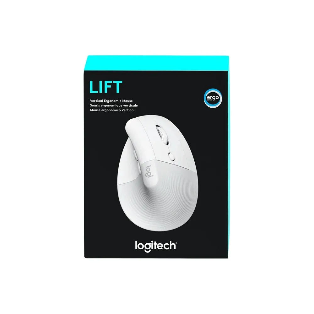 Mouse Logitech Lift Vertical Ergonomic Wireless Bluetooth White