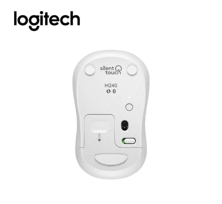 MOUSE LOGITECH M240 SILENT WIRELESS BLUETOOTH WHITE