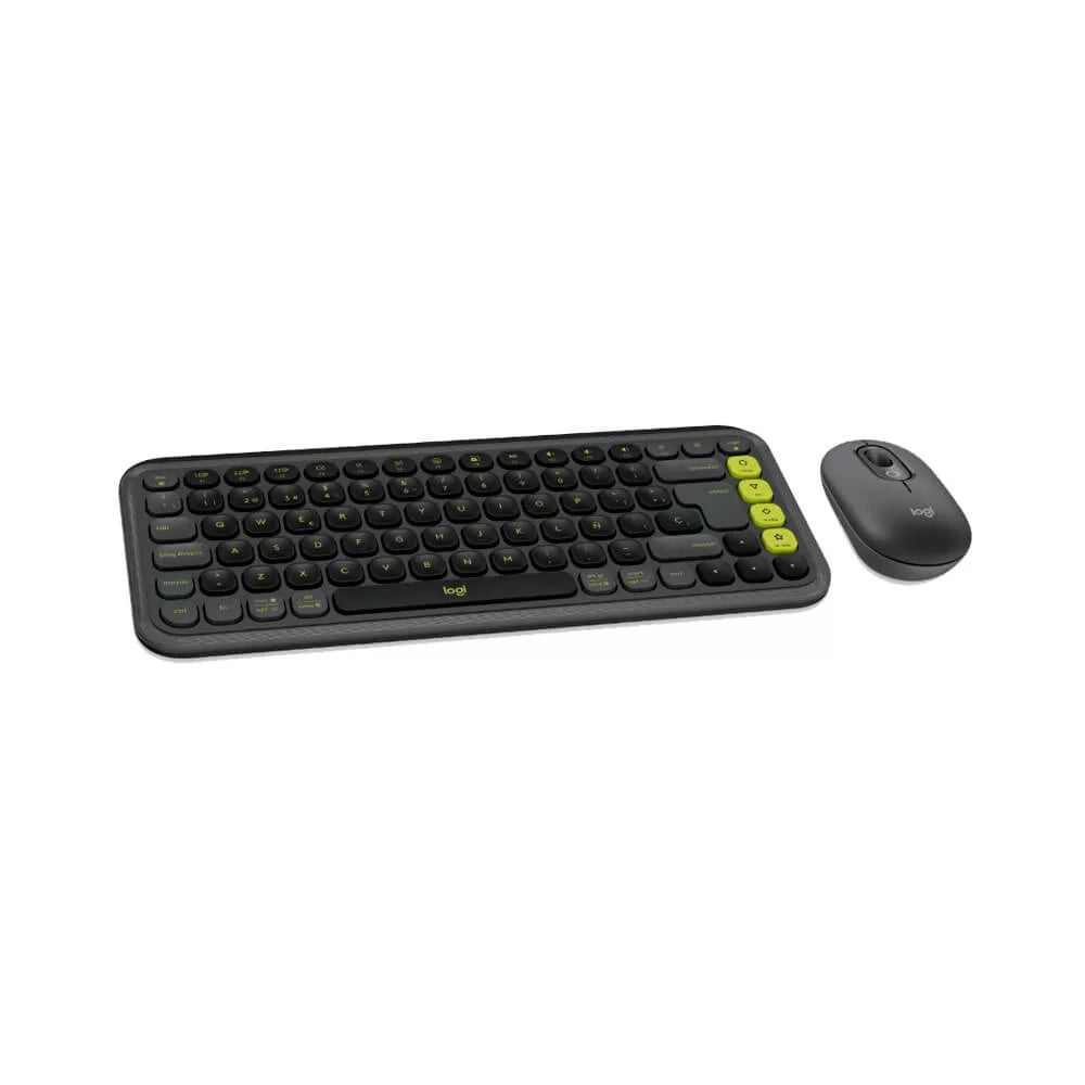 TECLADO LOGITECH + MOUSE POP ICON BLUETOOTH/WIRELESS ESPAÑOL / COPILOT/ GRAPHITE