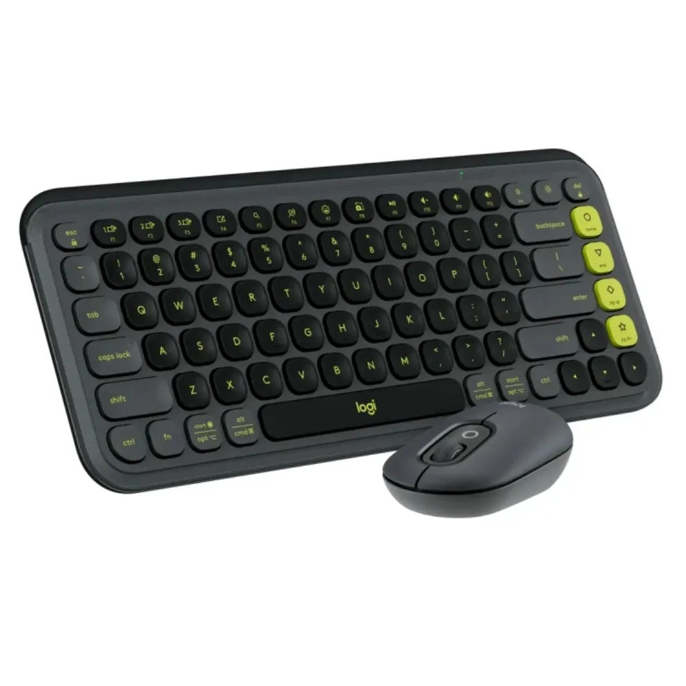 TECLADO LOGITECH + MOUSE POP ICON BLUETOOTH/WIRELESS ESPAÑOL / COPILOT/ GRAPHITE