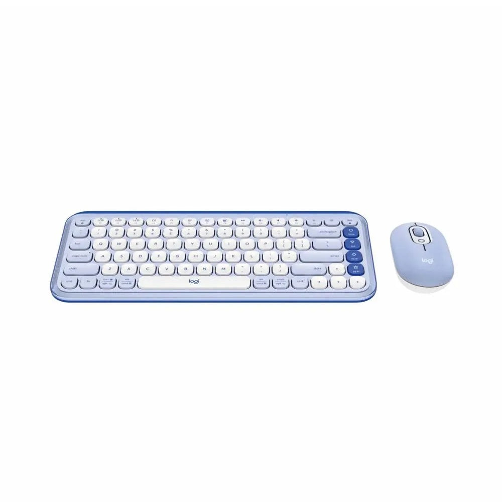 TECLADO LOGITECH + MOUSE POP ICON BLUETOOTH/WIRELESS ESPAÑOL / COPILOT/ LILA