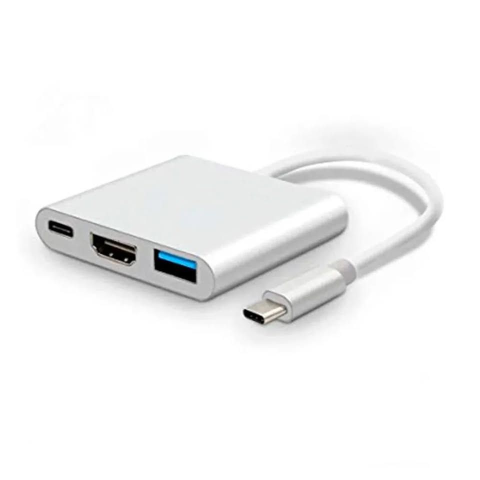 Adaptador Tipo C 3 en 1 HDMI - USB3.0 - Tipo C
