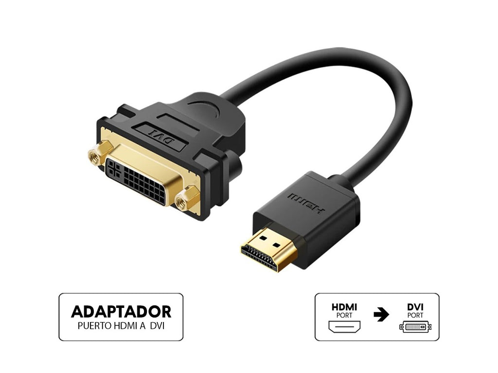 Adaptador DVI a HDMI macho 1080p