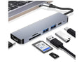 Adaptador Tipo C 6 en 1 HDMI - 2 USB3.0 - Tipo C - Lector SD y Micro SD