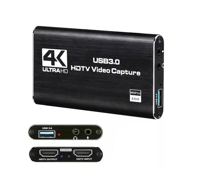 Capturador De Video USB 3.0 a HDMI 4K Audio