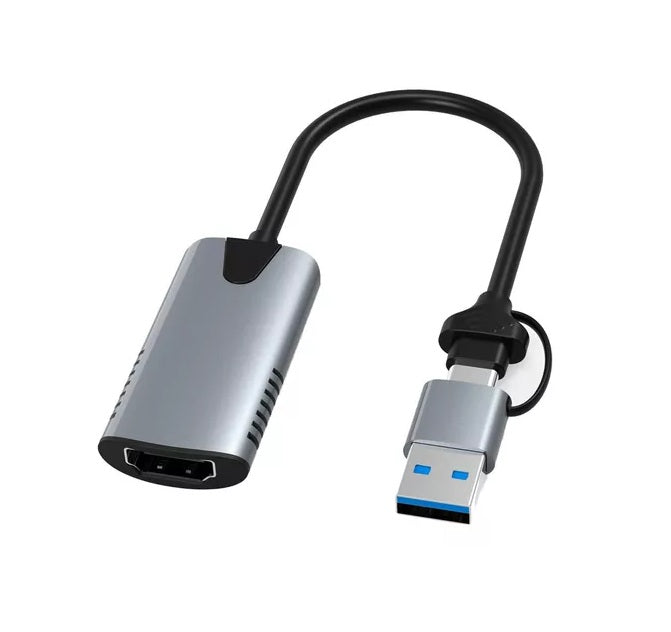 Capturador De Video USB 3.0 + TYPE C a HDMI 4k