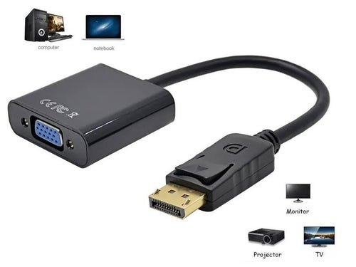 Adaptador Conversor DisplayPort a VGA 1080p