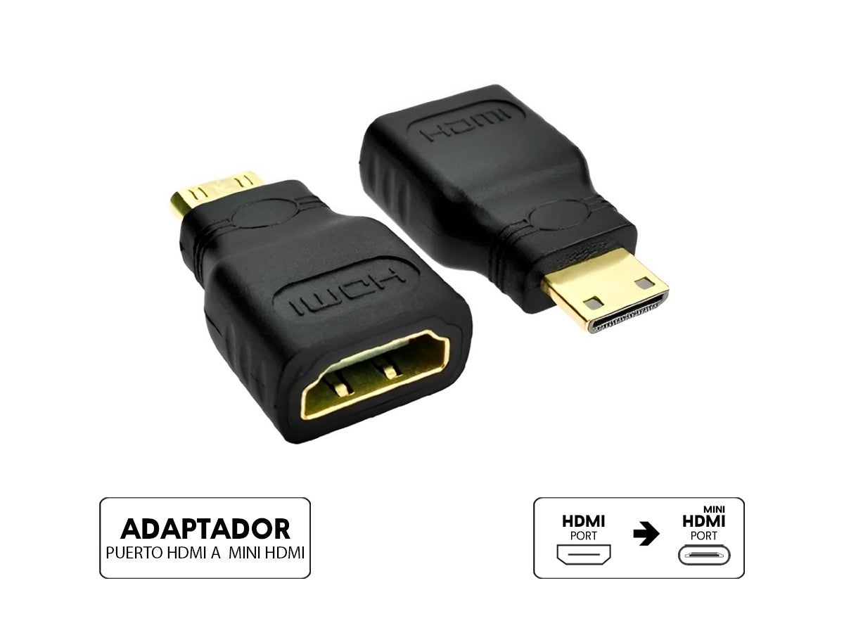 Adaptador Hdmi hembra a miniHDMI macho