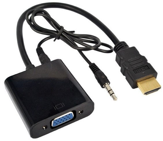 Adaptador HDMI a VGA con audio