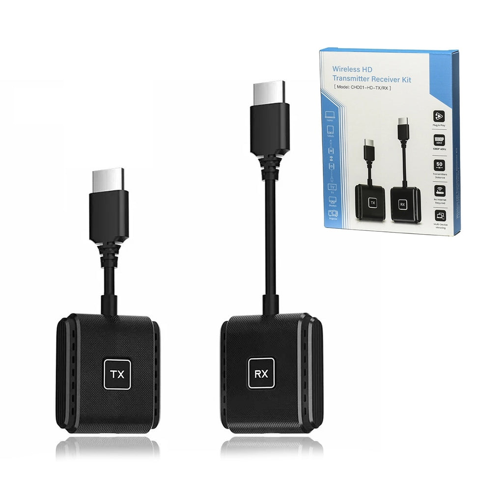 Extender HDMI WIRELESS de 50M (Transmisor + Receptor)