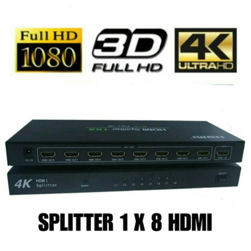 Splitter HDMI 1-8 Calidad 4K