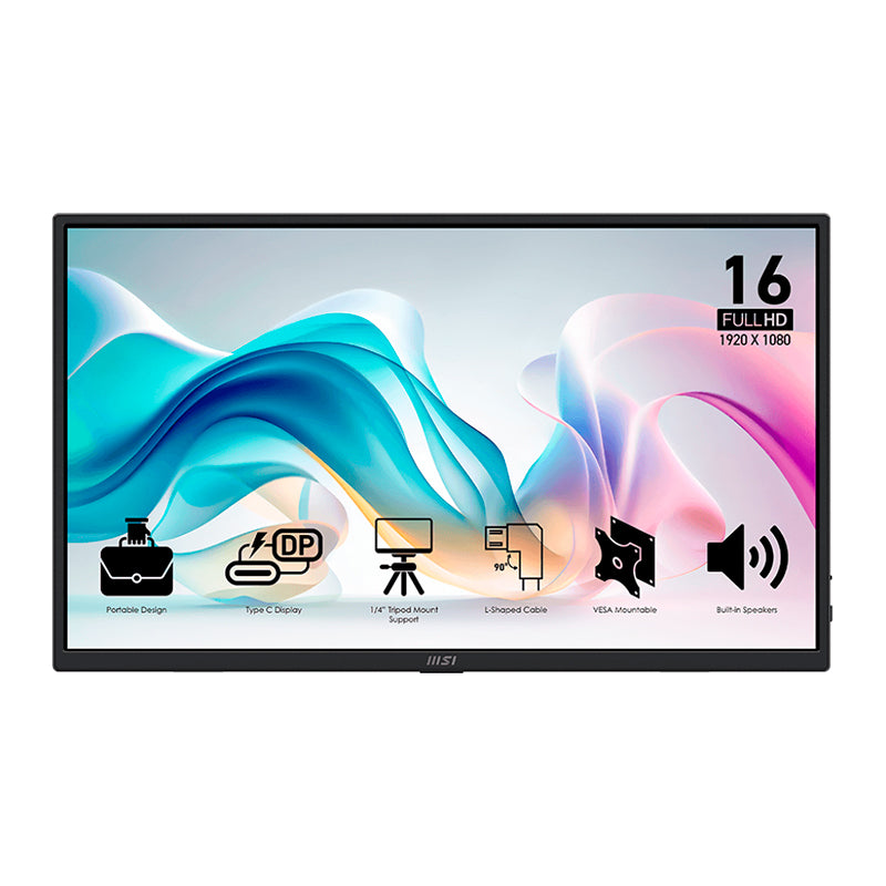 Monitor Portátil MSI PRO MP165 E6 15.6" Full HD IPS USB-C