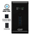 UPS CDP R-SMART 1010I 1000VA / 500W Autonomía 30min 10 Salidas/5 Port USB-A/1 Port USB-C