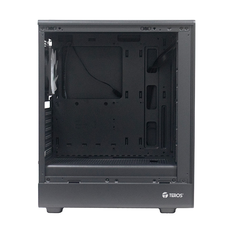 Case sin fuente gamer TEROS TE-1323G ITX M-ATX ATX 3.5" y 2.5"