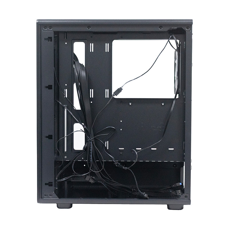 Case sin fuente gamer TEROS TE-1323G ITX M-ATX ATX 3.5" y 2.5"