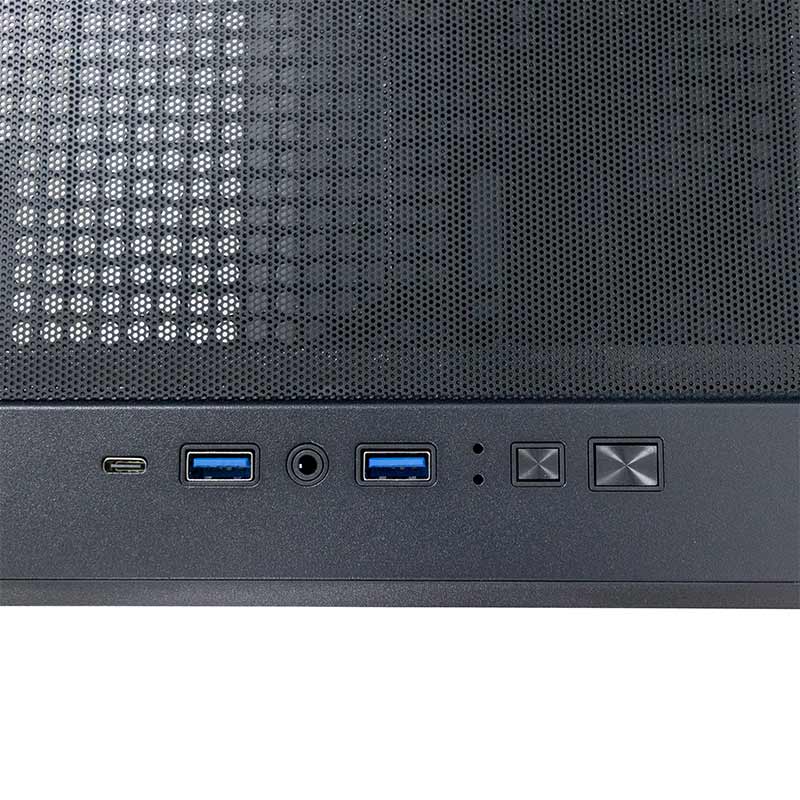 Case sin fuente gamer TEROS TE-1323G ITX M-ATX ATX 3.5" y 2.5"