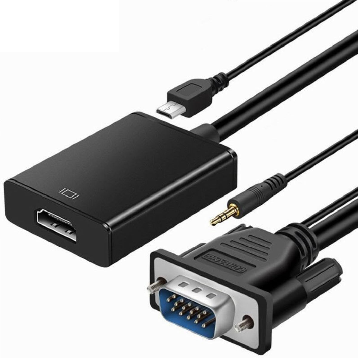 Adaptador VGA a HDMI  con audio
