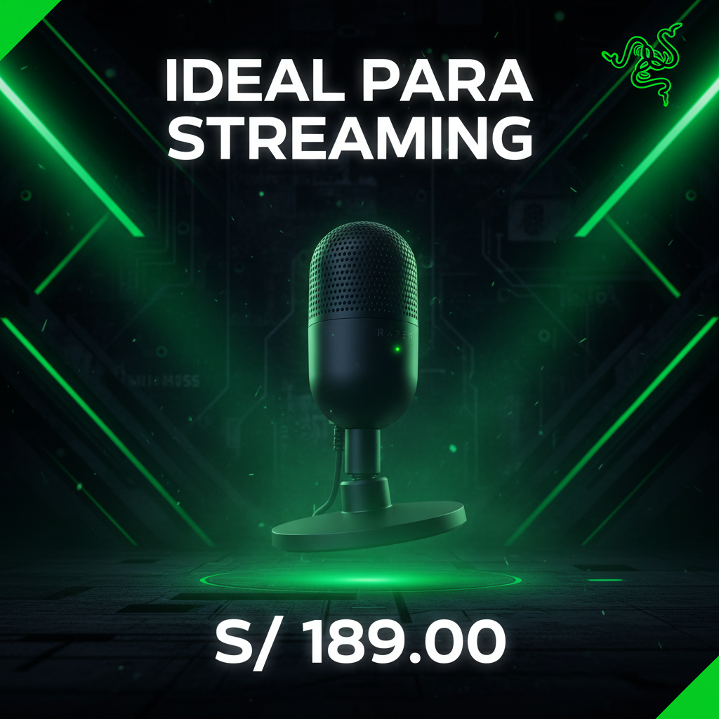 Banner cuadrado Micrófono Razer