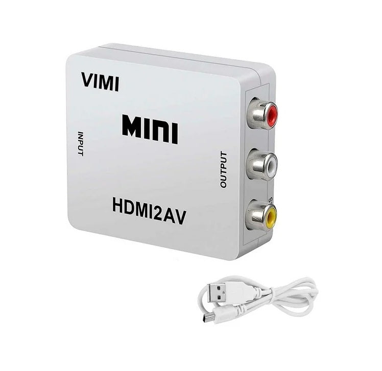 Conversor HDMI a RCA Alimentación 5V con cable USB