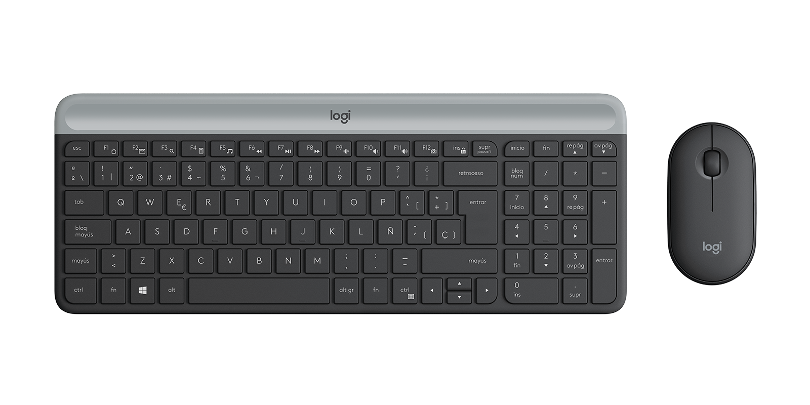 Kit Teclado y mouse Logitech MK470 Wireless Nano USB