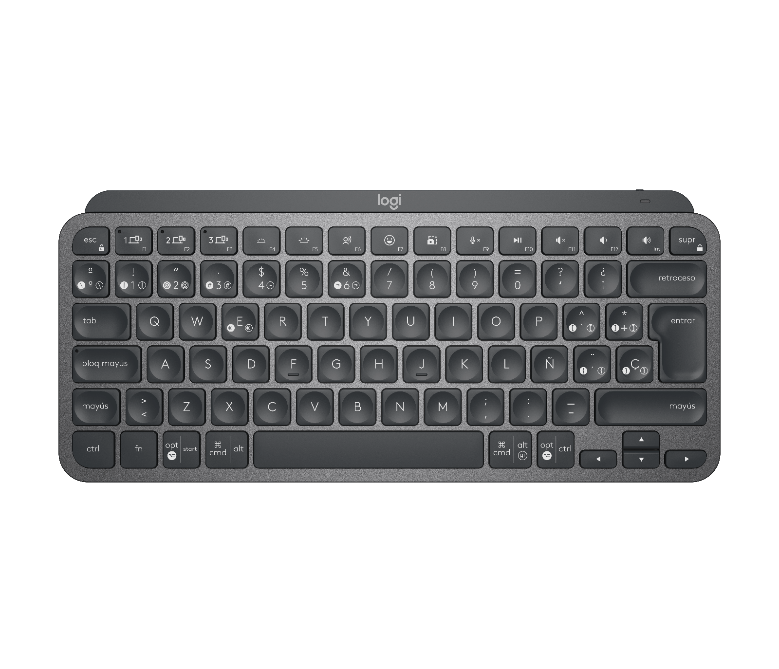 Teclado Logitech MX Keys Mini Retroiluminado Bluetooth