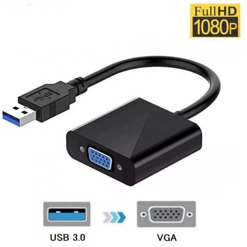 Adaptador USB3.0 a VGA HD 1080p