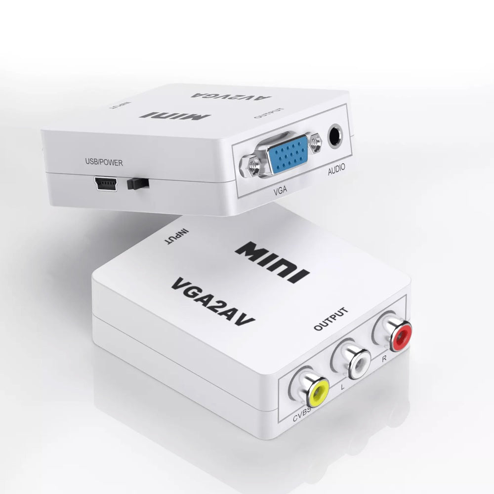 Conversor VGA a RCA con Cable USB