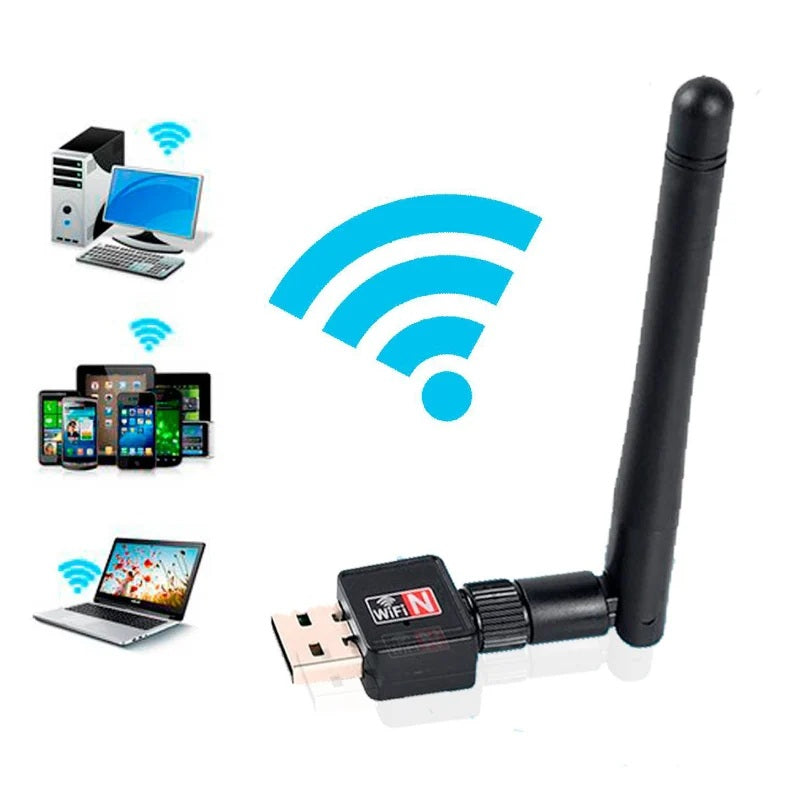 Receptor de WIFI USB2.0 con Antena 1080 mpbs